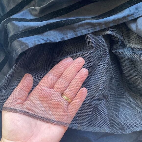 VTG EUC Ever Beauty Whimsigoth Black Velvet Ball Gown/ Prom Dress/ Evening Gown - Picture 6 of 8